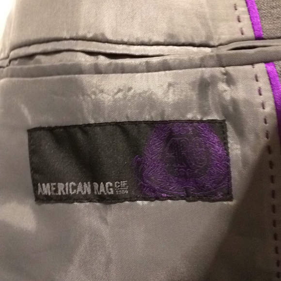 American Rag XL Grey Men’s Window Pane Jacket - Picture 7 of 8